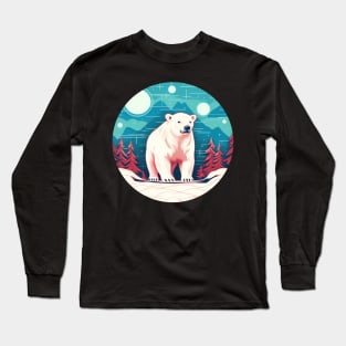 Polar Bear in Ornament, Love Bears Long Sleeve T-Shirt